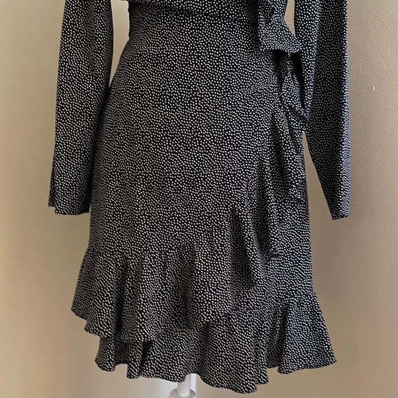 Club Monaco Polka Dot Wrap Dress - Picture 8 of 10